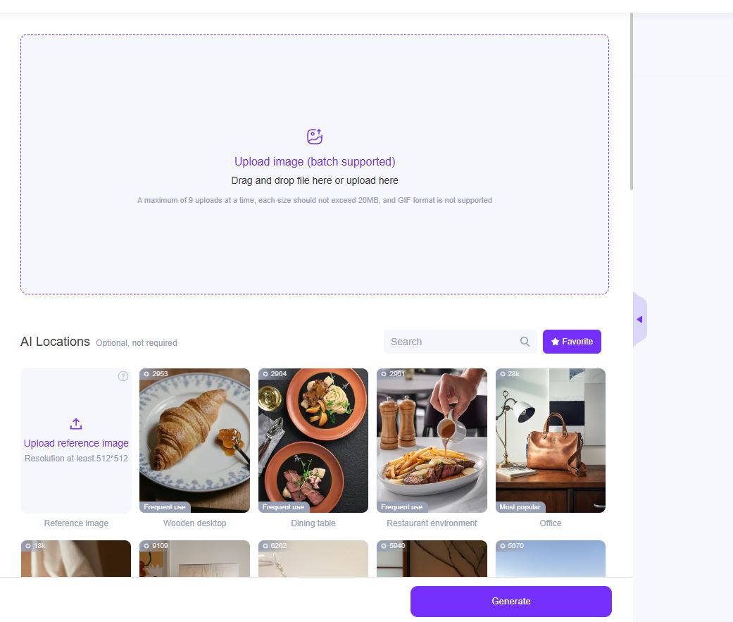AI Food Background Changer