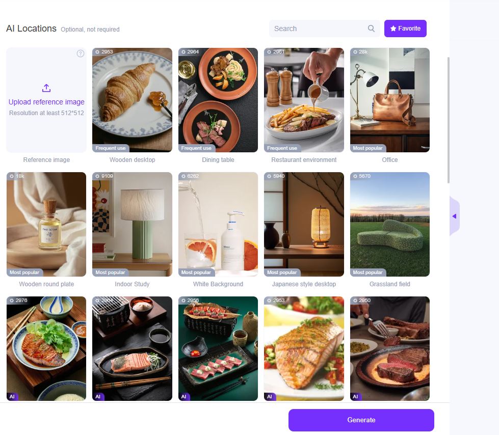 AI Food Background Changer